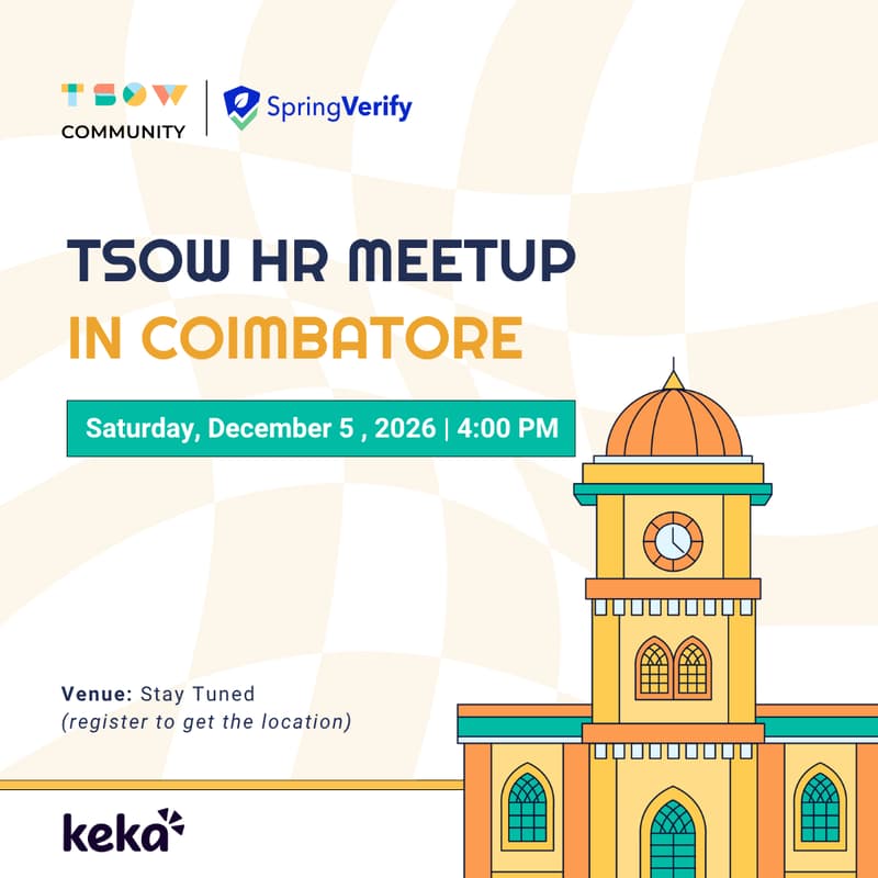 Cover Image for TSOW HR Meetup in Coimbatore