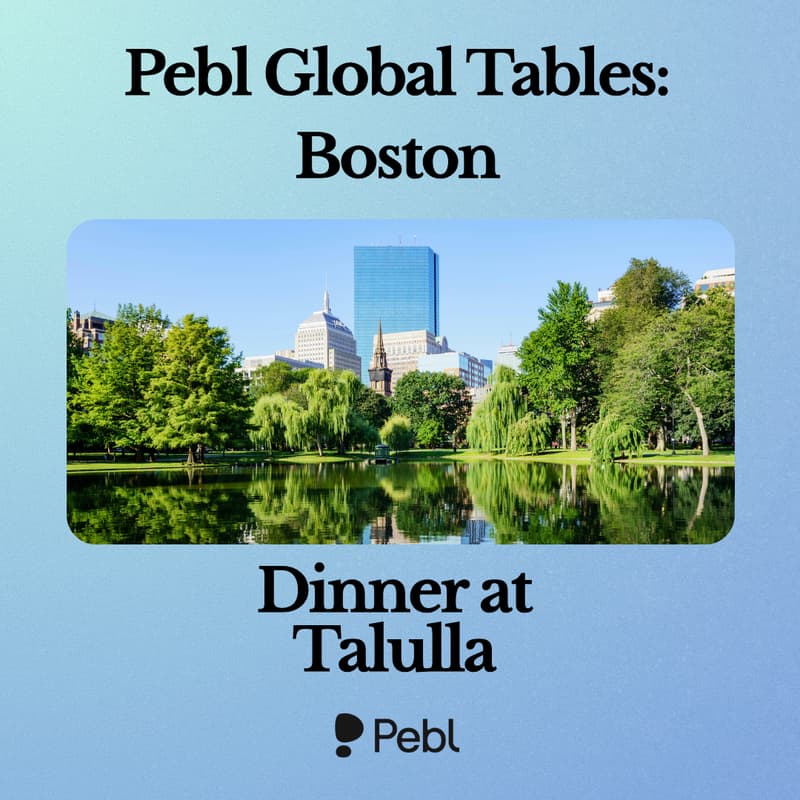 Cover Image for Pebl Global Tables: Boston
