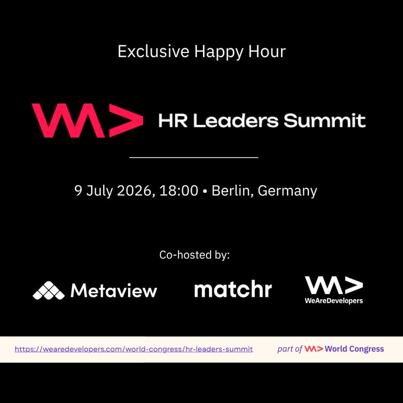 Cover Image for Happy Hour @ WeAreDevelopers HR Leaders Summit 2026