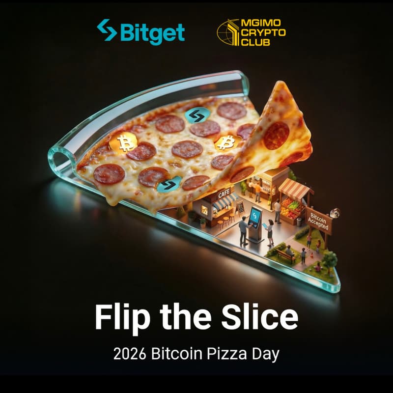 Cover Image for Flip The Slice | Bitcoin Pizza Day ‘26 | MCC x Bitget