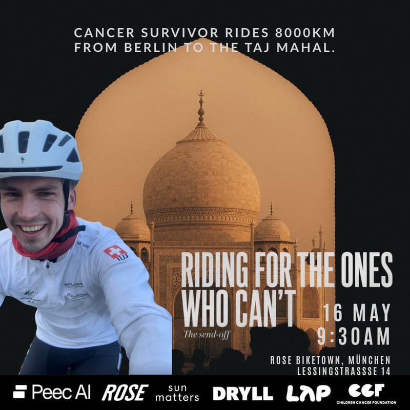 Cover Image for The Send-Off Munich – A Cancer Survivor Rides 8000km to the Taj Mahal
