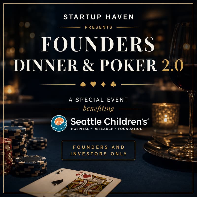 Cover Image for Startup Haven/Seattle Children's Hospital Charity Poker Event (Seattle Tech Week) (Zipcode: 98109)