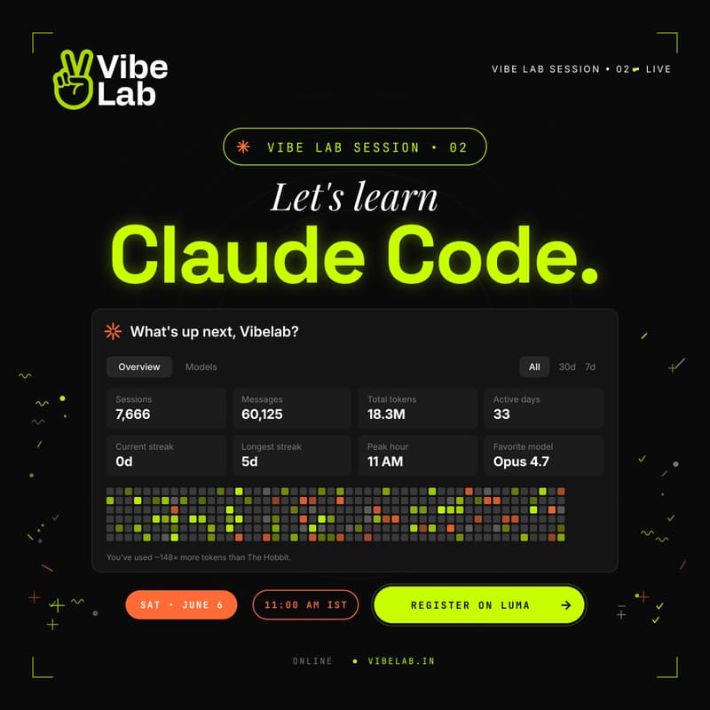 Cover Image for VibeLab Session 02- Claude Code