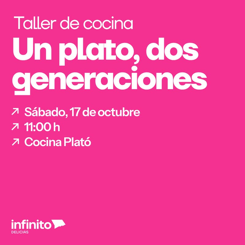 Cover Image for Un plato, dos generaciones. Taller de cocina