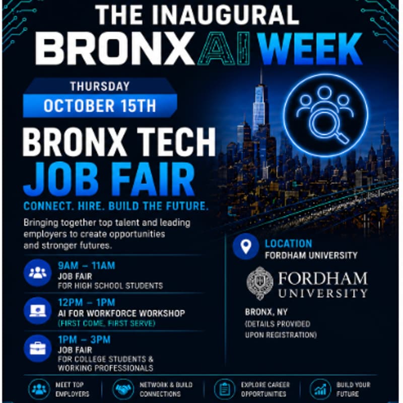 Cover Image for Bronx Tech Job Fair / Tech for Workforce Workshop