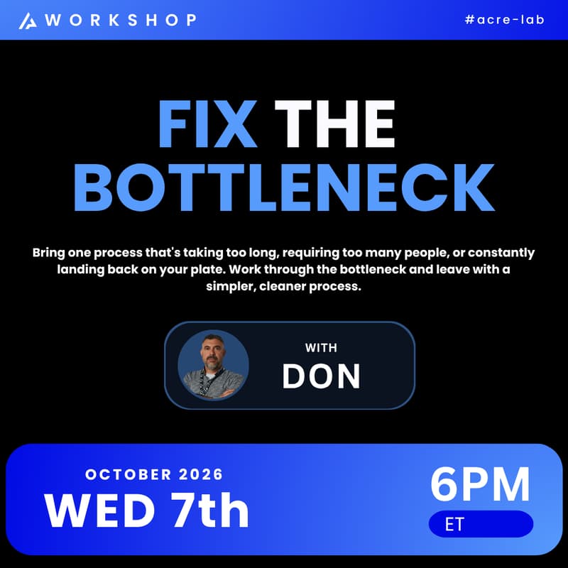Cover Image for ACRE Lab: Fix the Bottleneck