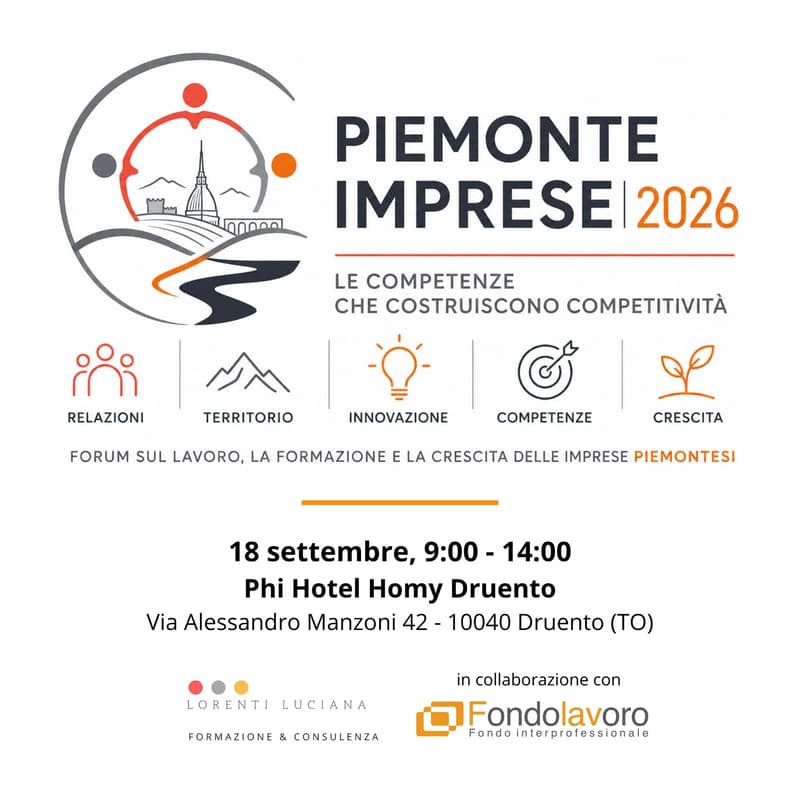 Cover Image for PIEMONTE IMPRESE 2026 - Forum sulle competenze che generano competitività