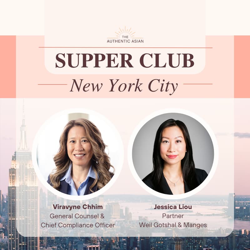 Cover Image for Women in Law Supper Club in NYC featuring Viravyne Chhim and Jessica Liou