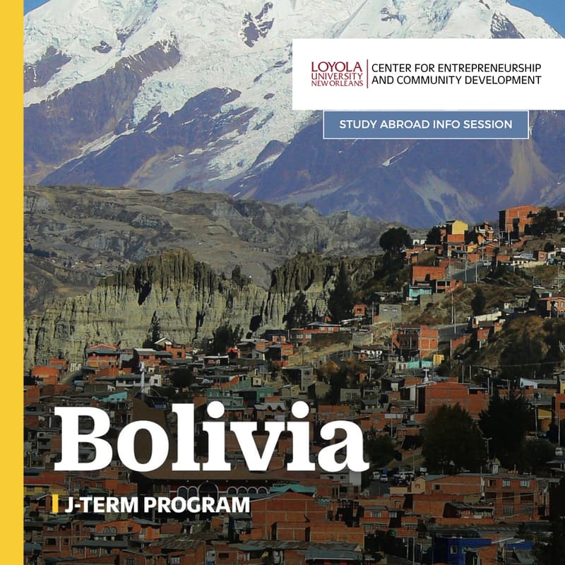 Cover Image for Info Session: Bolivia J-Term 2027