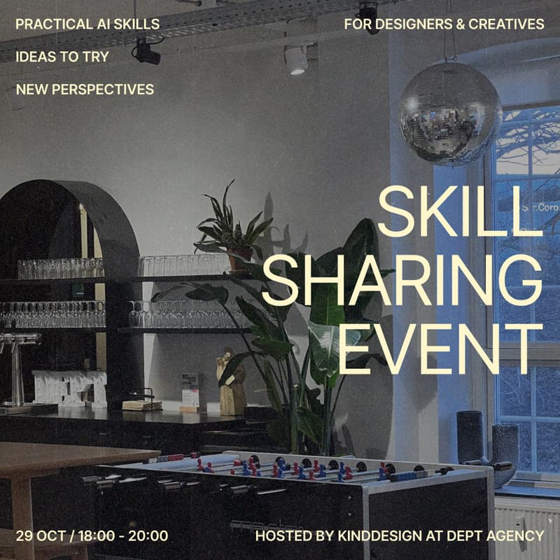 Cover Image for AI skillsharing for designers & creatives