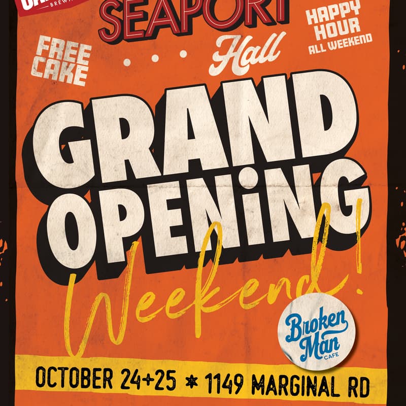 Cover Image for YOUR EXCLUSIVE INVITATION! Garrison's Seaport Hall *GRAND OPENING* Friday, October 23rd