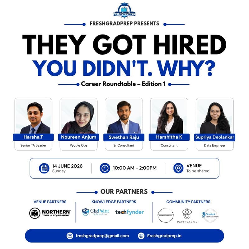 Cover Image for They Got Hired. You Didn't.Why? Career Roundtable- Edition 1