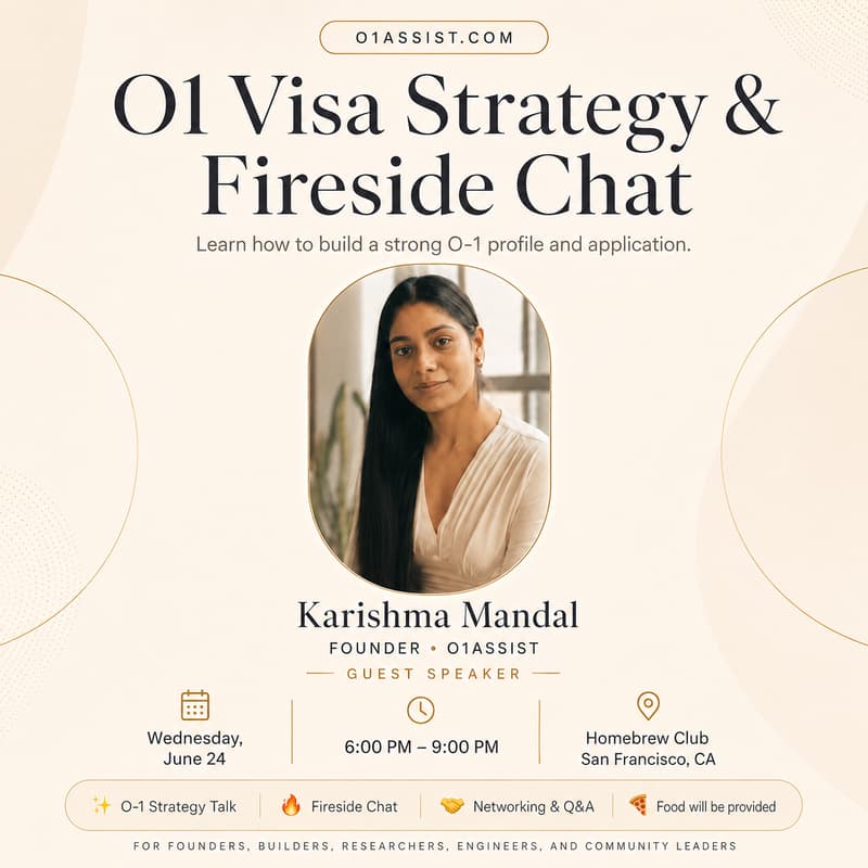 Cover Image for O1 Visa Strategy & Fireside Chat