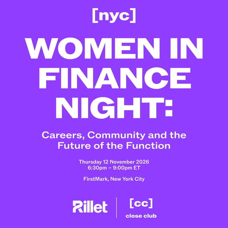 Cover Image for Women in Finance Night: Careers, Community and the Future of the Function