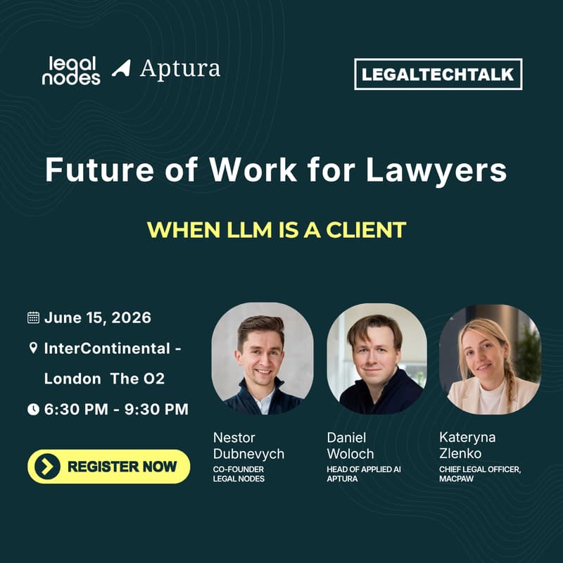 Cover Image for Legal Nodes x Aptura Session - Future of Work for Lawyers: When the LLM is a Client