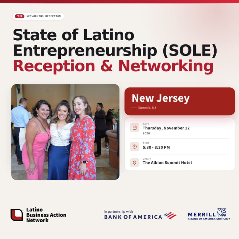 Cover Image for New Jersey | State of Latino Entrepreneurship (SOLE) Networking Reception