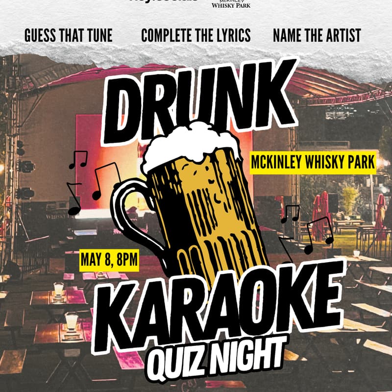 Cover Image for Drunk Karaoke Quiz Night (Friday, May 8 | 8PM)
