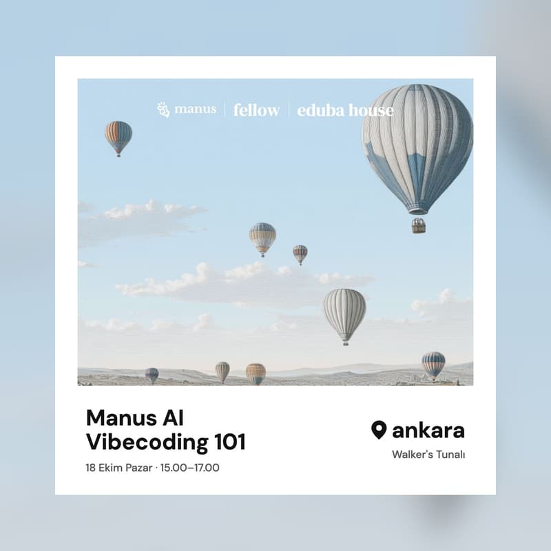 Cover Image for Manus Vibecoding x Ankara