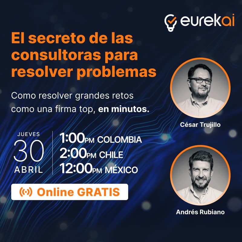 Cover Image for Webinar "El secreto de las consultoras para resolver problemas"