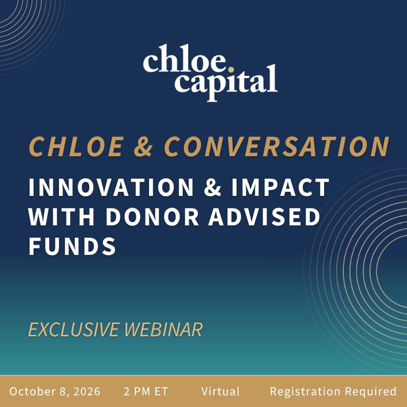 Cover Image for Chloe & Conversation: Innovation & Impact with Donor Advised Funds