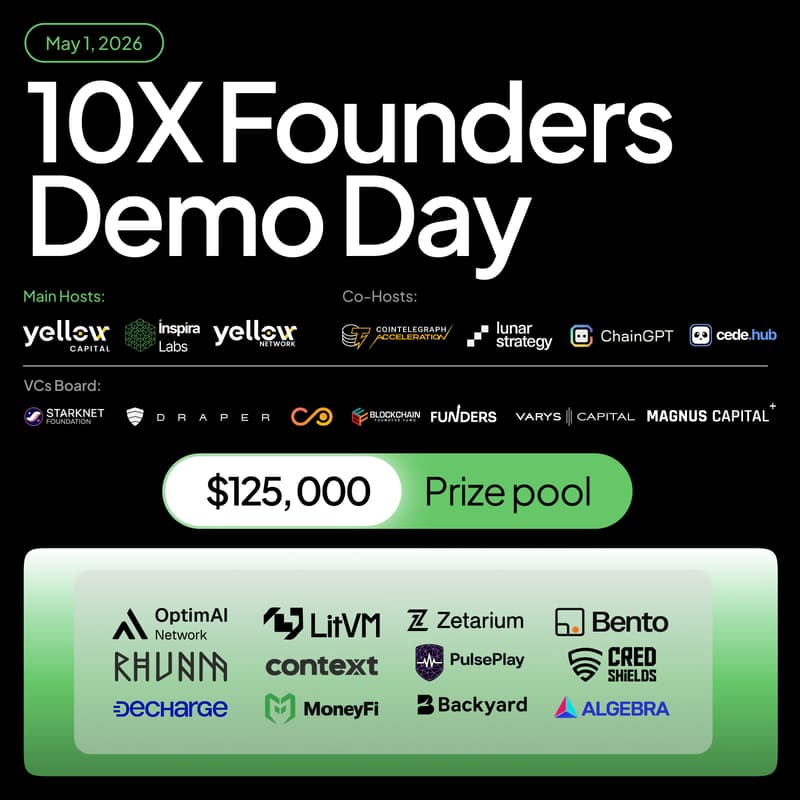 Cover Image for 10X Founders Demo Day: Inspira Labs <> Yellow Capital