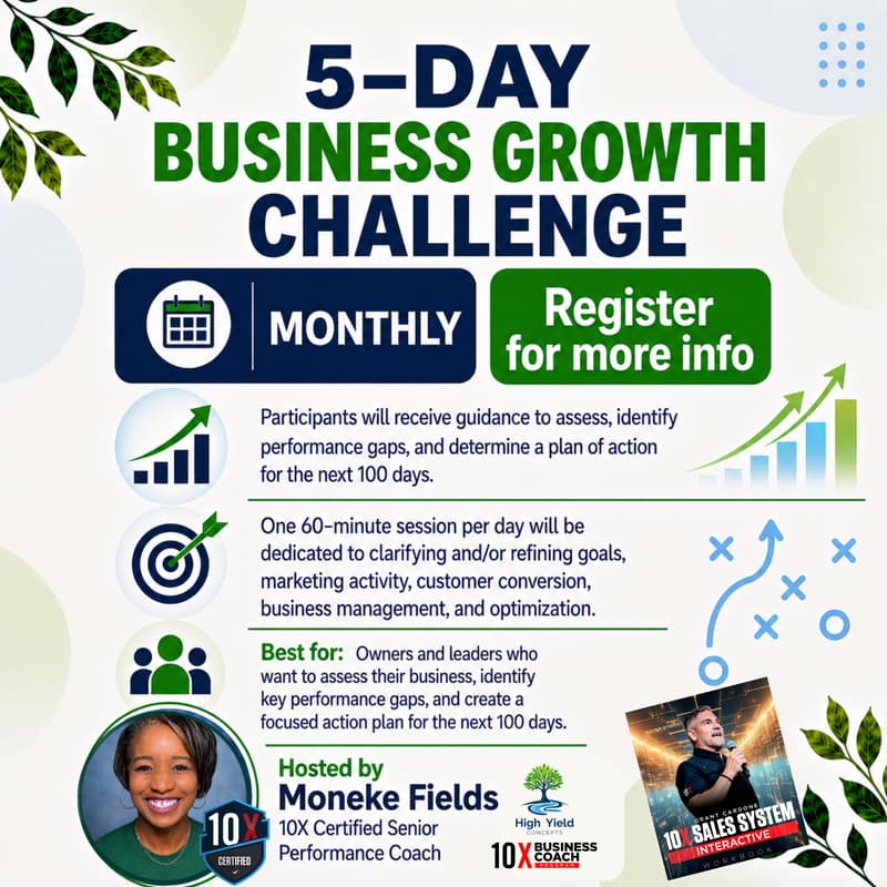 Cover Image for Business Growth Challenge - 5 Day ONLINE