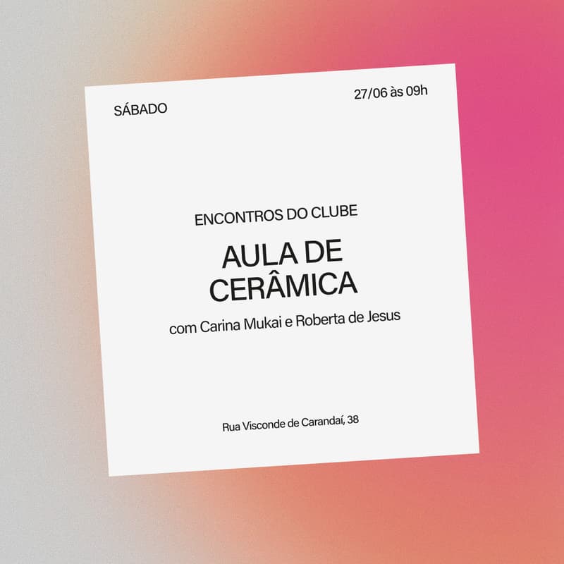 Cover Image for Aula de cerâmica