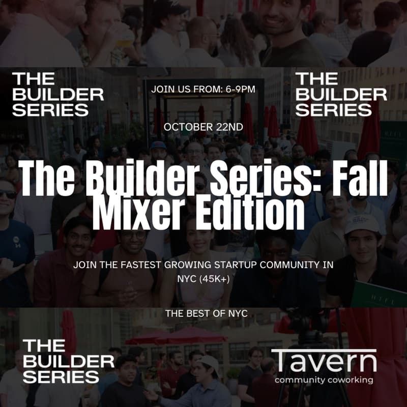 Cover Image for The Builder Series: Founder, Investor & Operator Nights - Oct. 22nd