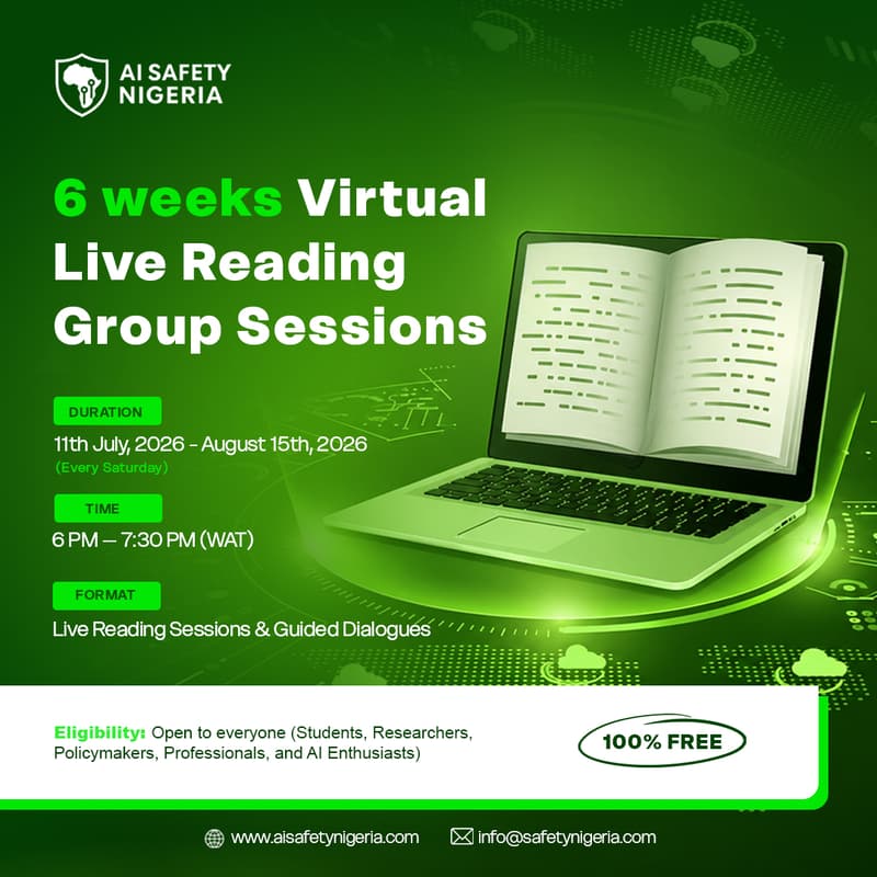 Cover Image for AI Safety Nigeria Live Reading Group Registration