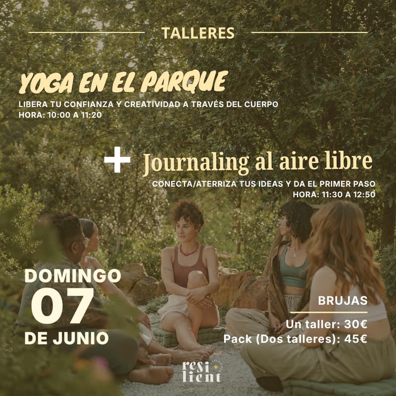 Cover Image for Taller Experience: Yoga en el Parque + Journaling al aire Libre