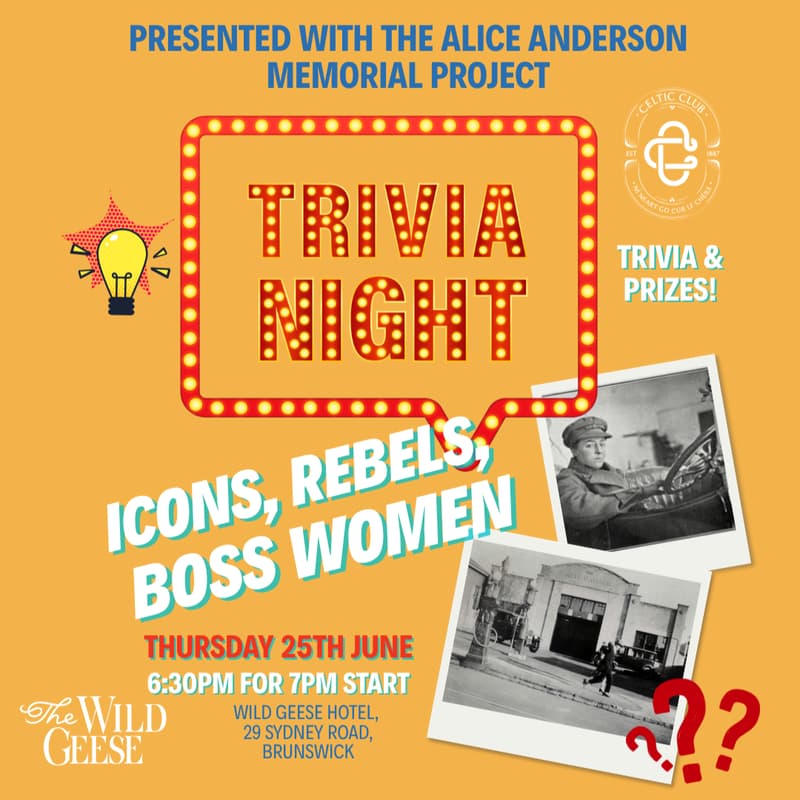Cover Image for Alice Anderson Memorial Presents: Icons, Rebels & Boss Women Trivia Night
