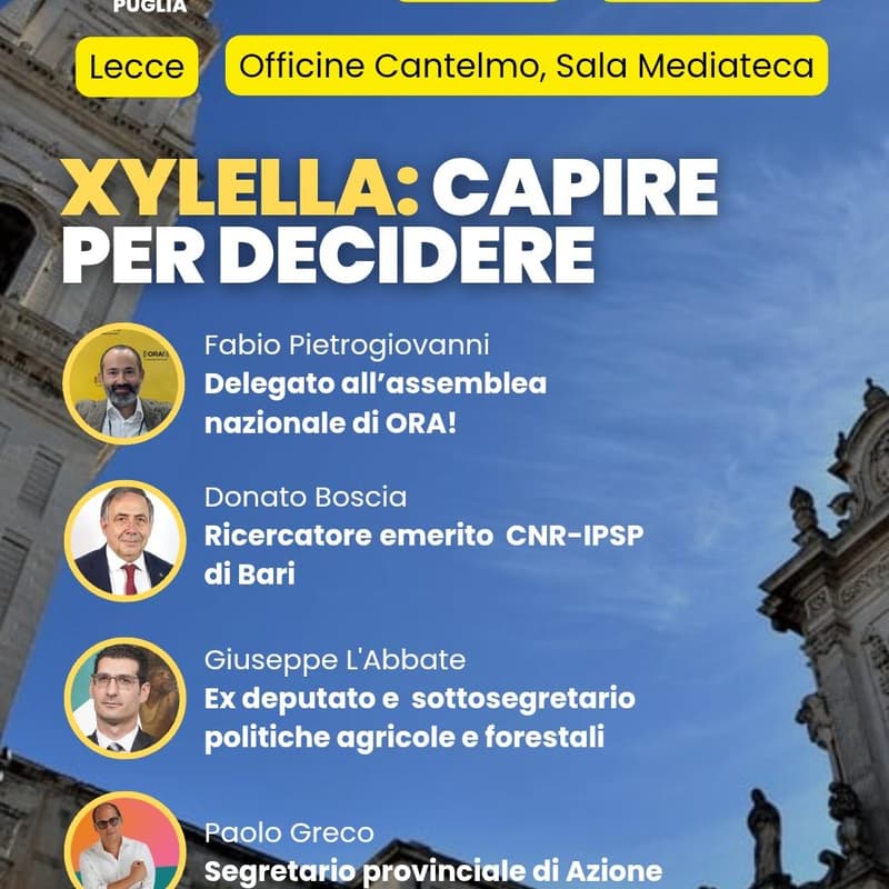 Cover Image for Xylella, capire per decidere.
