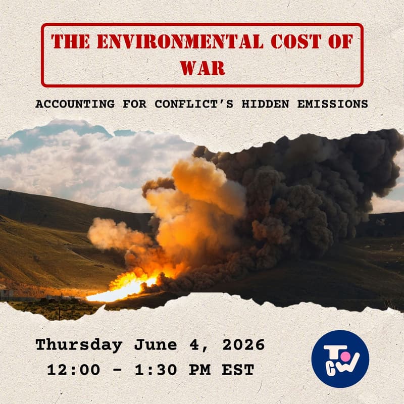 Cover Image for The Environmental Cost of War: Accounting for Conflict's Hidden Emissions