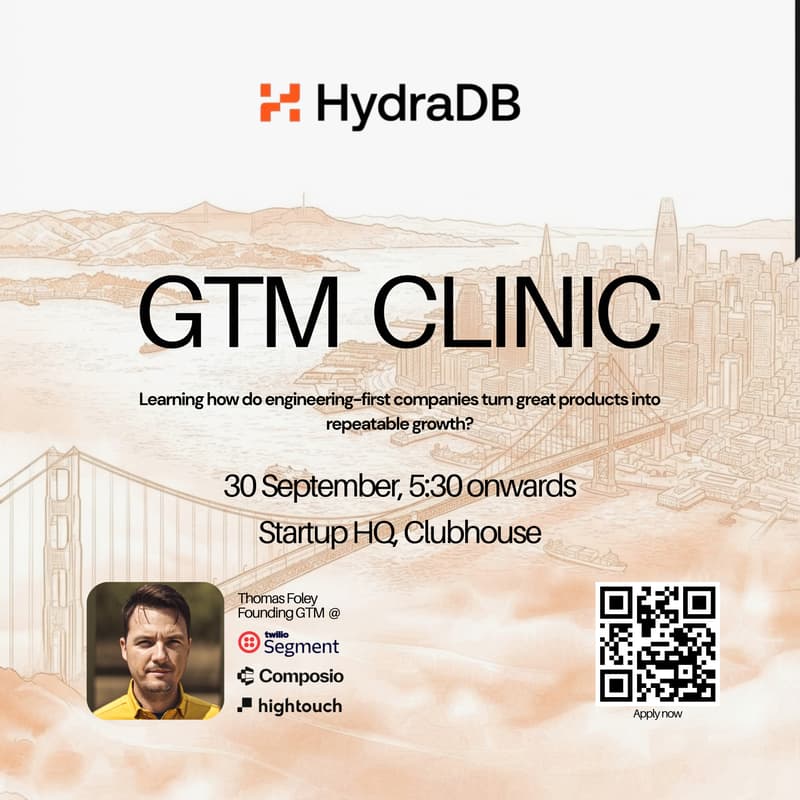Cover Image for GTM Clinic by HydraDB