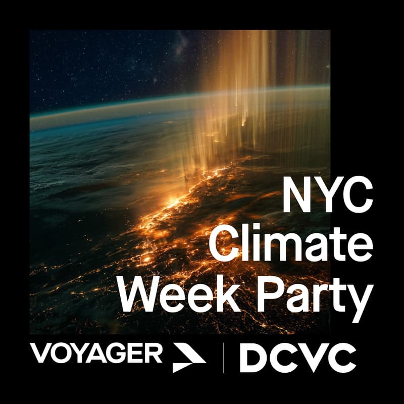 Cover Image for NYC Climate Week Party with Voyager and DCVC