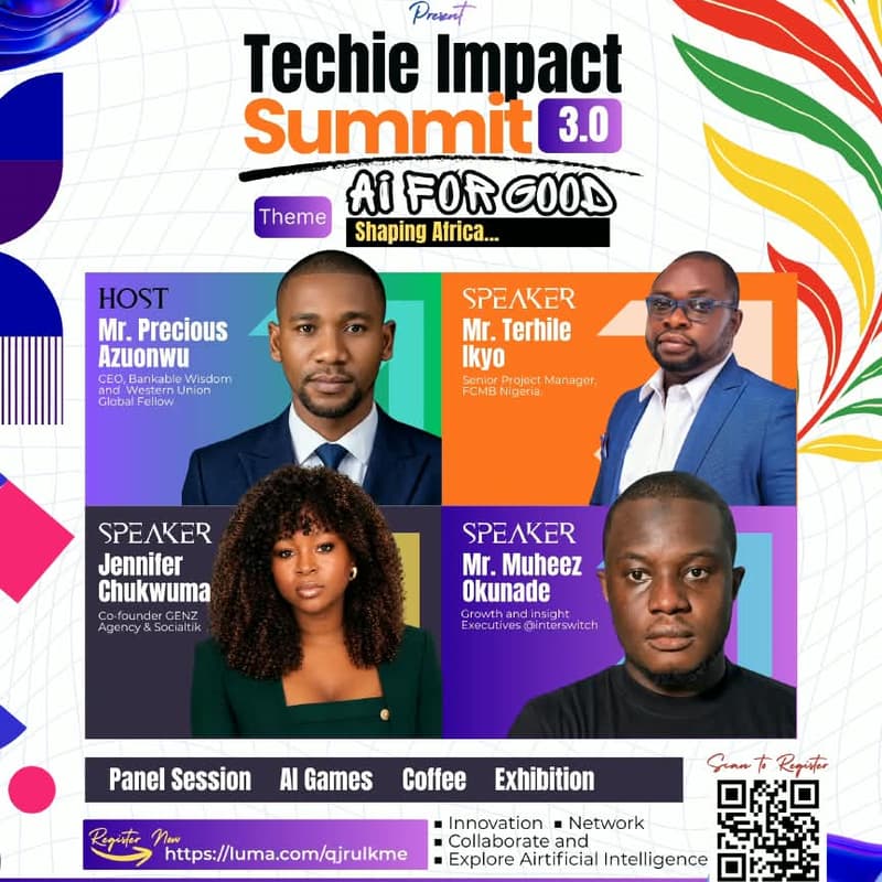 Cover Image for TECHIE IMPACT SUMMIT 3.0 AI FOR GOOD; SHAPING AFRICA