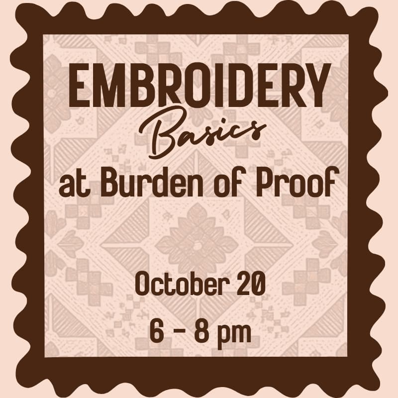 Cover Image for Embroidery Basics Workshop | Learn to Stitch with Artist Jamie Maloney