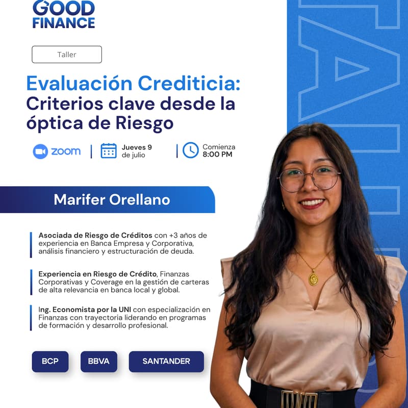 Cover Image for Taller Evaluación Crediticia: Criterios clave desde la óptica de Riesgo