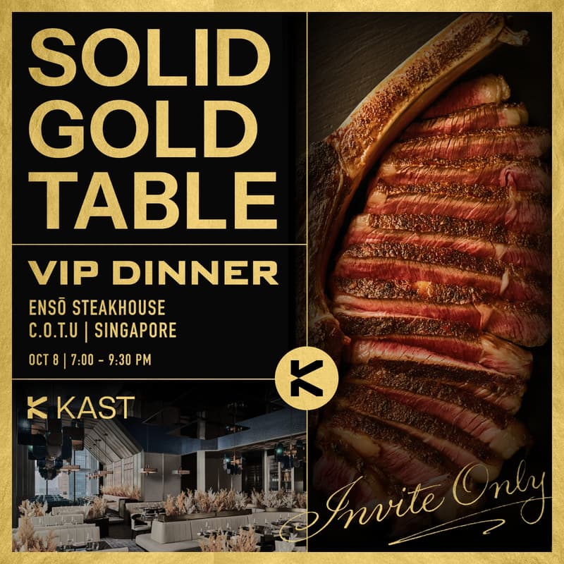 Cover Image for KAST Solid Gold Table