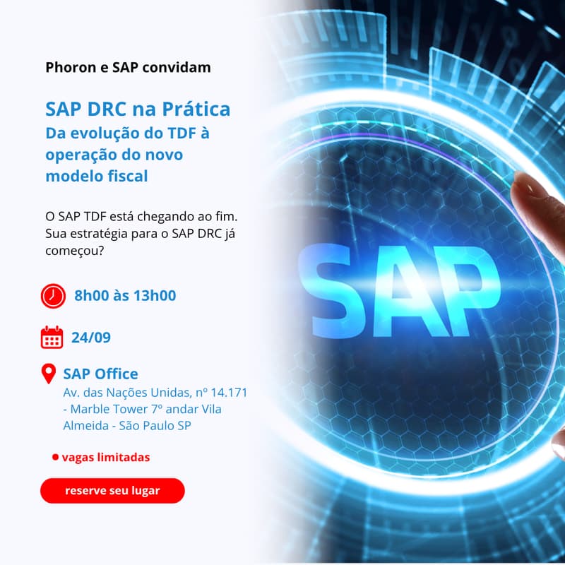 Cover Image for SAP DRC na Prática - Da evolução do TDF à operação do novo modelo fiscal