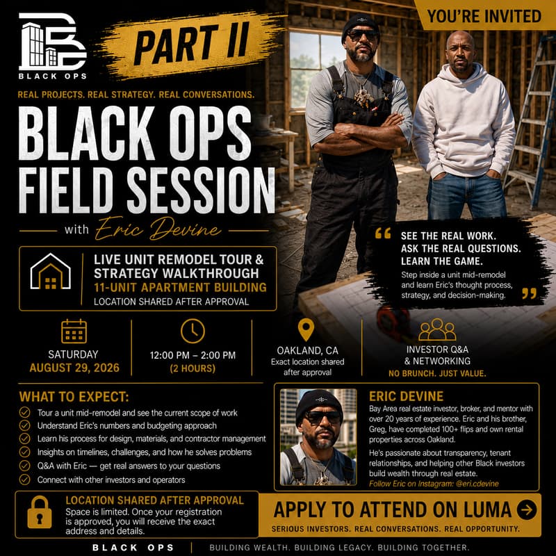 Cover Image for BlackOps Field Session Part II: Inside the Remodel with Eric Devine