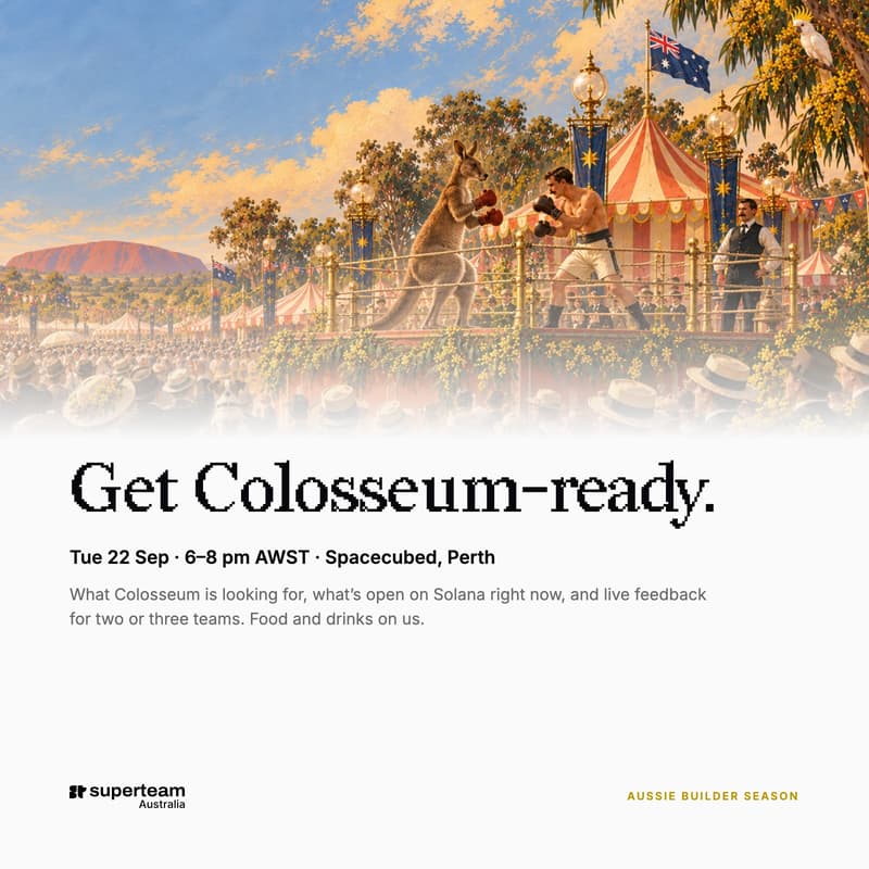Cover Image for Perth Builder Session: Get Colosseum-Ready