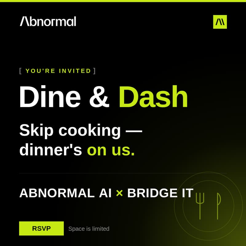 Cover Image for Abnormal AI x Bridge IT Dine and Dash at Revel Kitchen & Bar