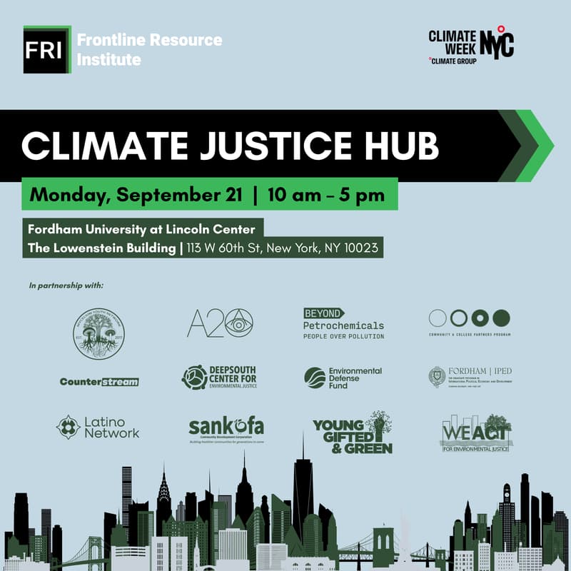 Cover Image for Frontline Resource Institute Climate Justice Hub