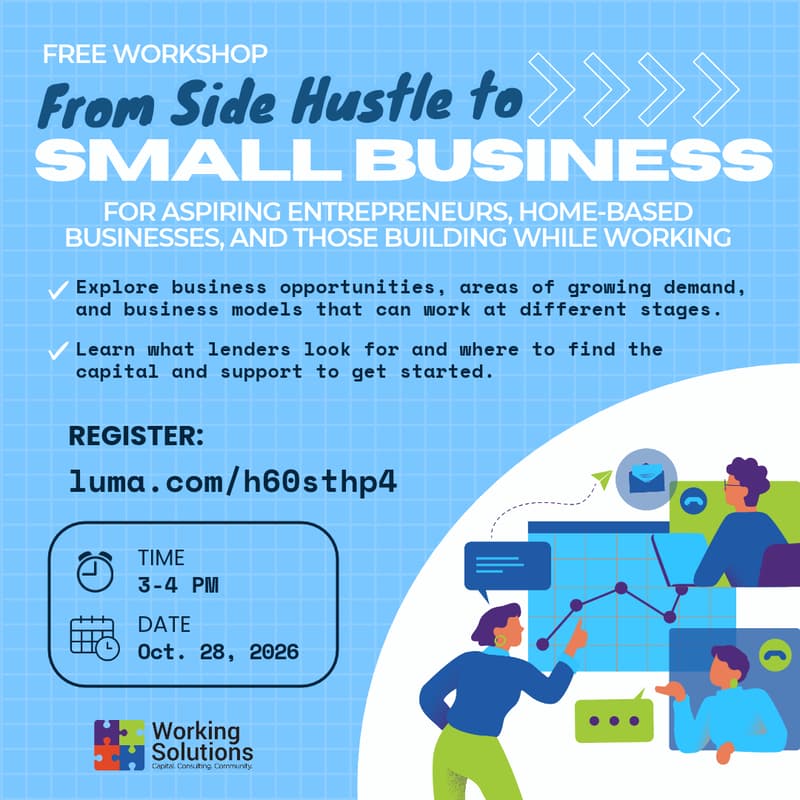 Cover Image for From Side Hustle to Small Business: Discover Opportunities & Get Capital Ready