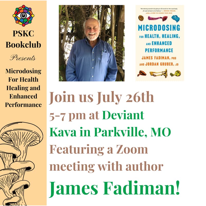 Cover Image for PSKC Book Club Presents: Microdosing For Health Healing and Enhanced Performance, a Night with James Fadiman