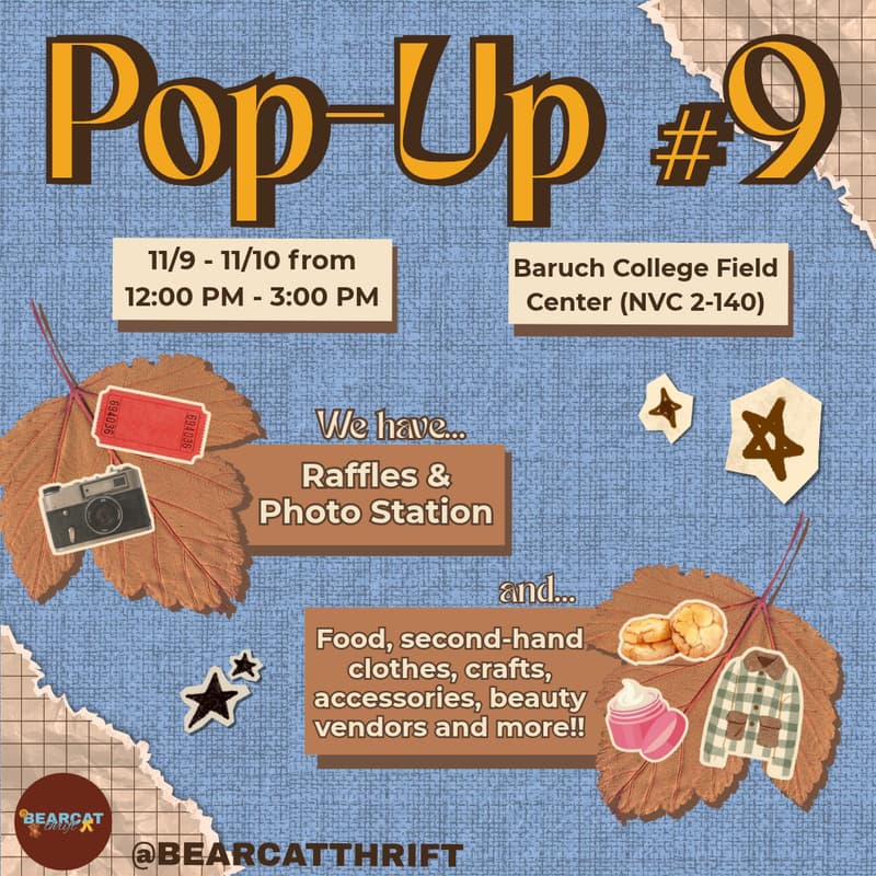 Cover Image for Pop-up #9 At Baruch College (2-day!!)