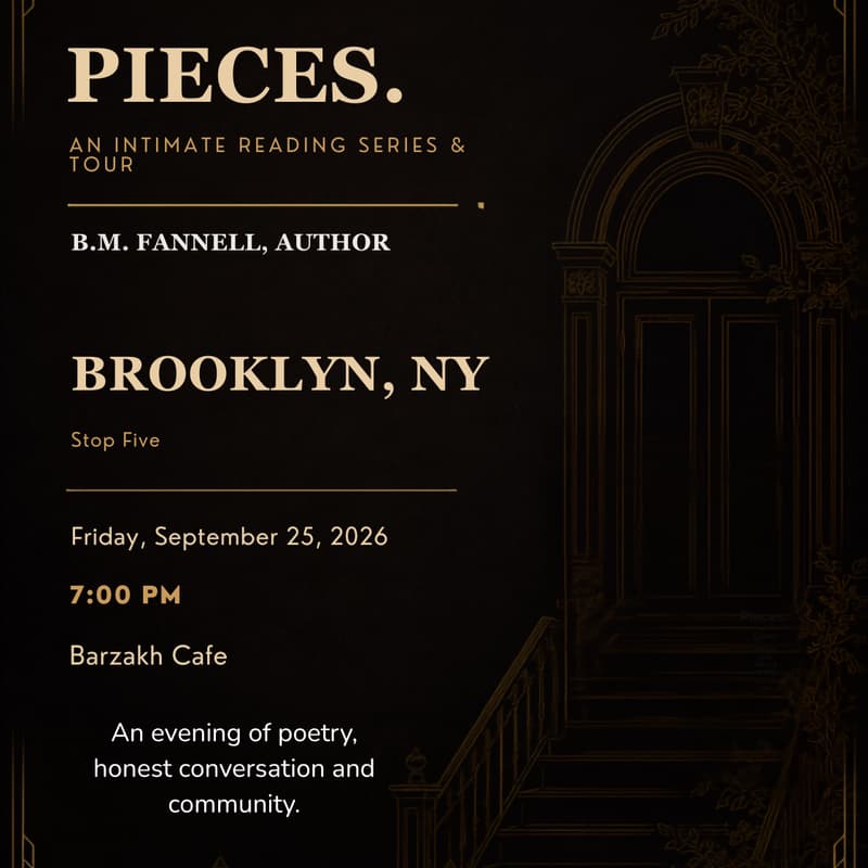 Cover Image for PIECES: An Intimate Reading Series & Tour