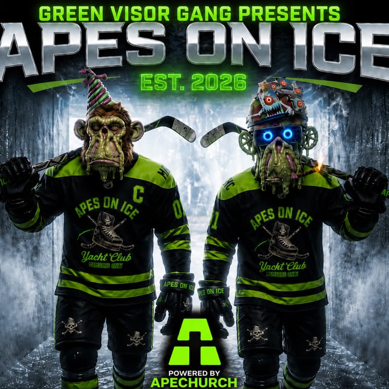 Cover Image for Green Visor Gang Presents: Apes On Ice Poker Classic Sponsored By: Ape Church