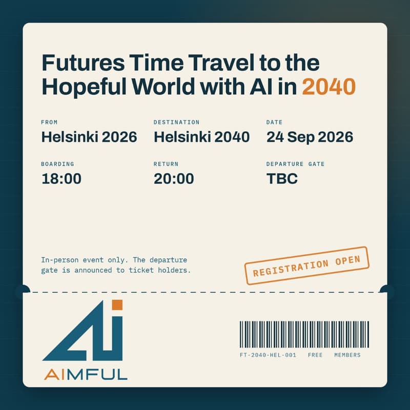 Cover Image for AImful Futures Time Travel to the Hopeful World with AI in 2040